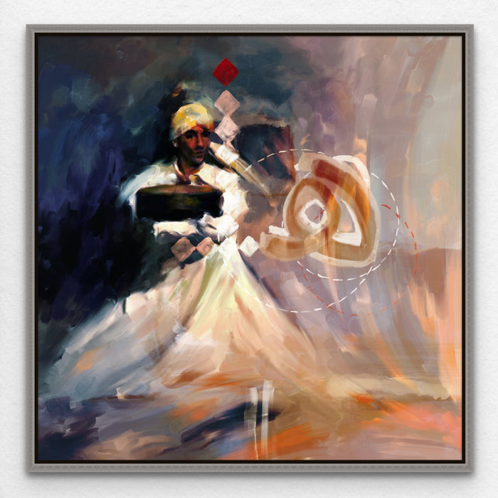 Egyptian Painting Tanoura Whirling Dervish Art