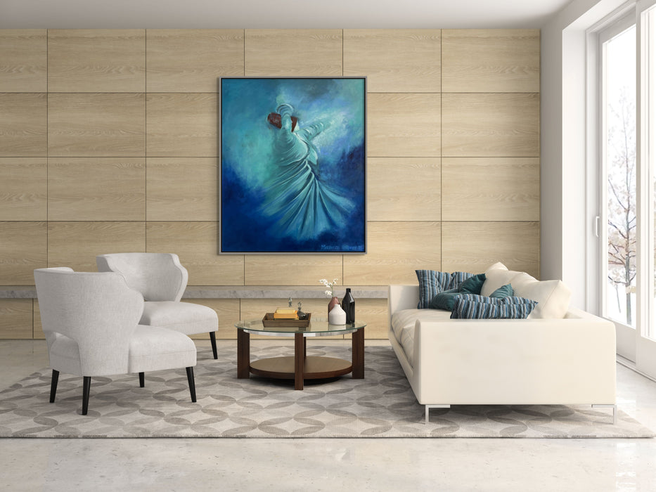 Extra Large Whirling Dervish Oil Painting