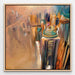 Dubai Skyline Painting Middle Eastern Wall Art