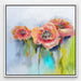 Abstract Poppy Wall Art Pink Peach Poppy Flower