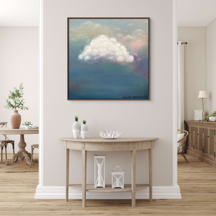 Pastel Colors Original Cloud Oil Painting