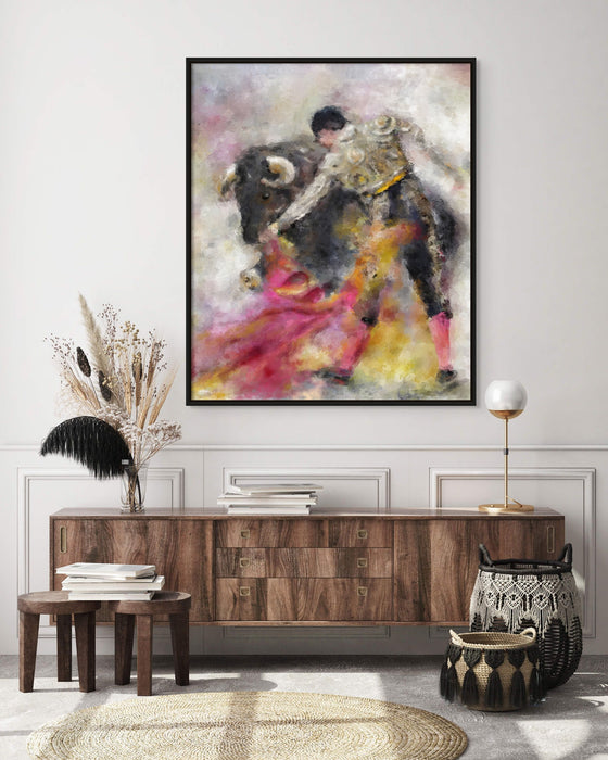 Torero Painting Matador Bull Fighter Art