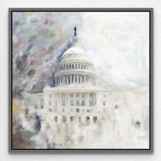 US Capitol Building Painting DC Wall Art