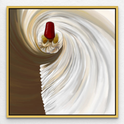 Whirling Dervish Painting Sufi Wall Art