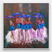 Japanese Parasol Dancers Painting