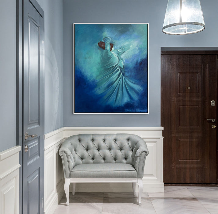 Extra Large Whirling Dervish Oil Painting