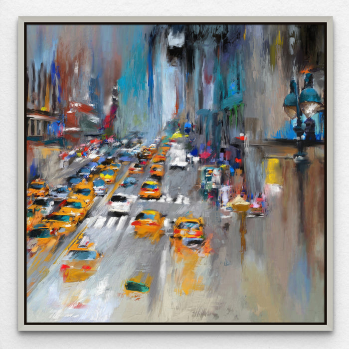 Times Square Art Abstract New York Painting