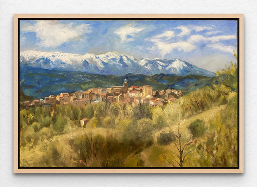 Countryside Original Oil Painting - Roio del Sangro, Italy - Commissioned Painting