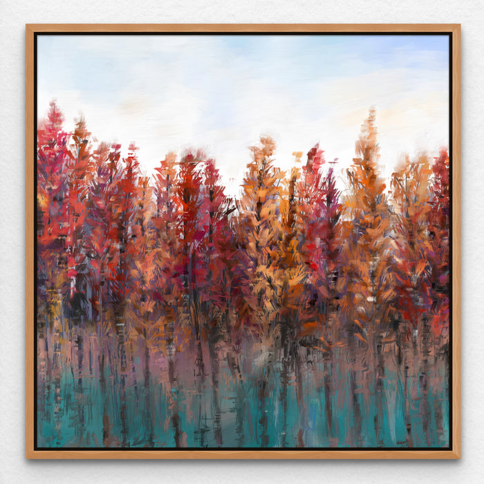 Vibrant Landscape Fall Textured Painting