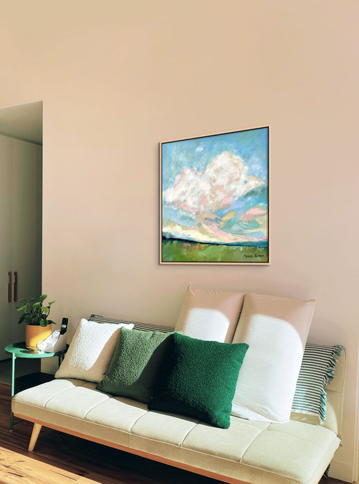 Spring Landscape Cloud Oil Painting