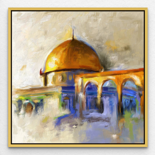 Al Aqsa Mosque Dome of The Rock Original Painting