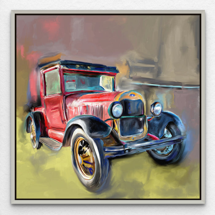 Classic Jeep Art Large Canvas Car Painting