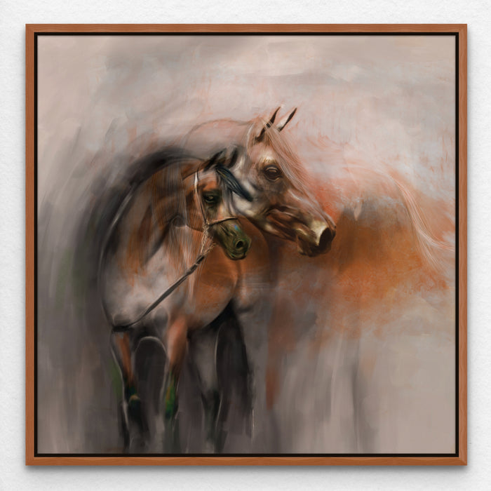 Arabian Brown Horses Artwork