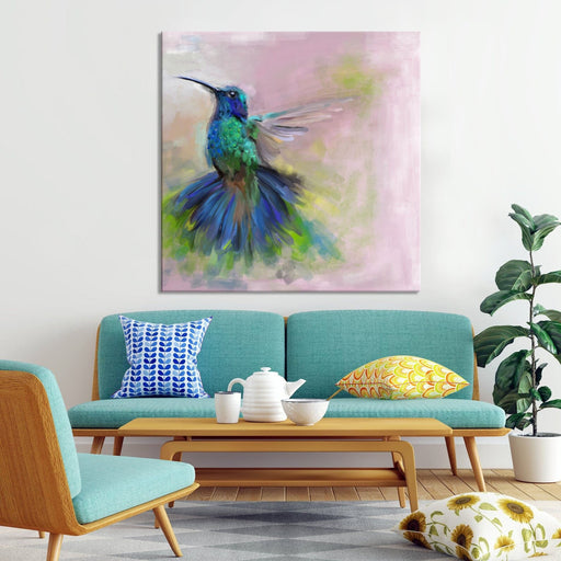 Blue Hummingbird Wall Art