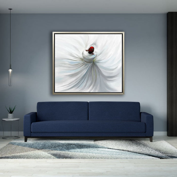 Whirling Dervish Oil Painting Turkish Wall Art