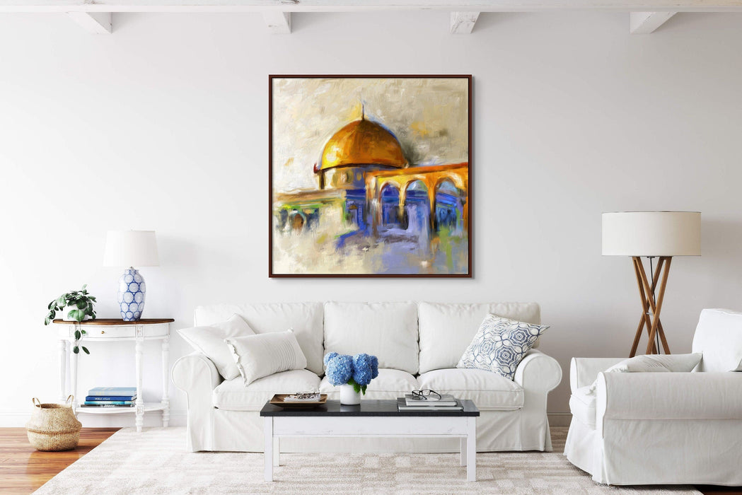 Al Aqsa Mosque Dome of The Rock Original Painting