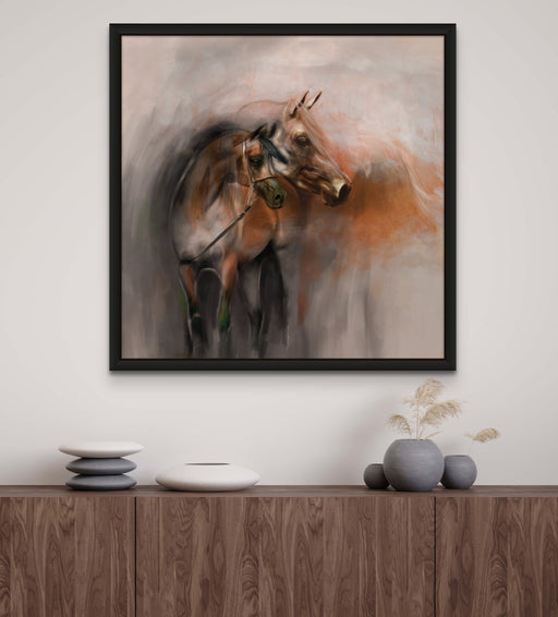 Arabian Brown Horses Artwork