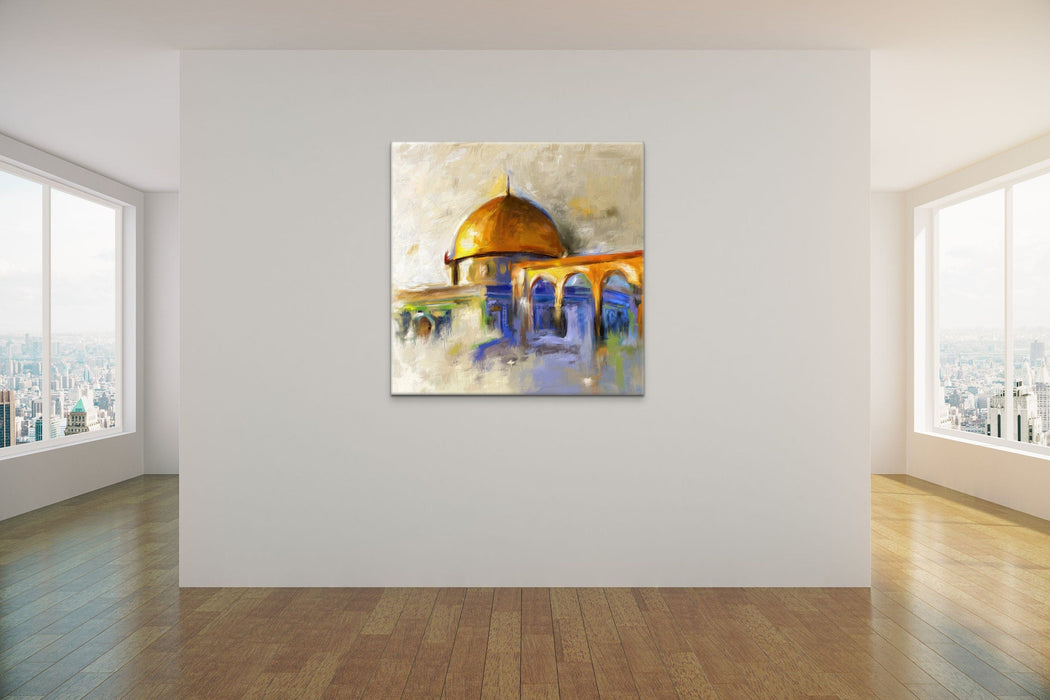 Al Aqsa Mosque Dome of The Rock Original Painting