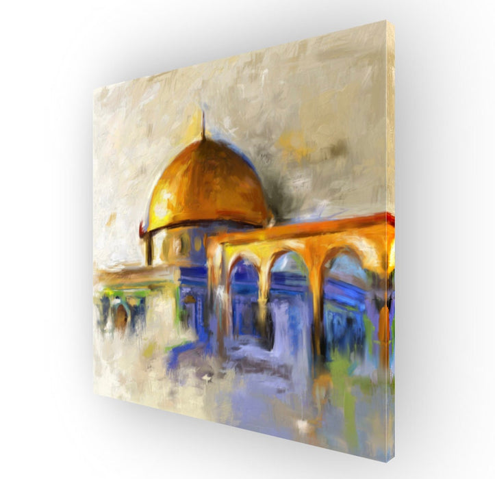 Al Aqsa Mosque Dome of The Rock Original Painting