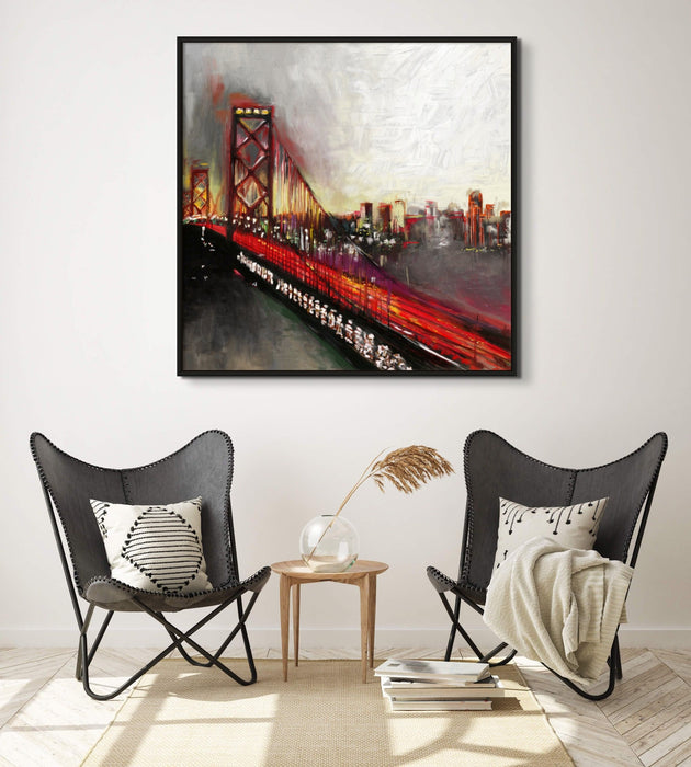 Bay Bridge Painting San Francisco Wall Art