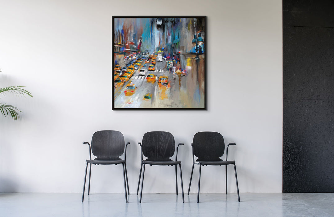 Times Square Art Abstract New York Painting