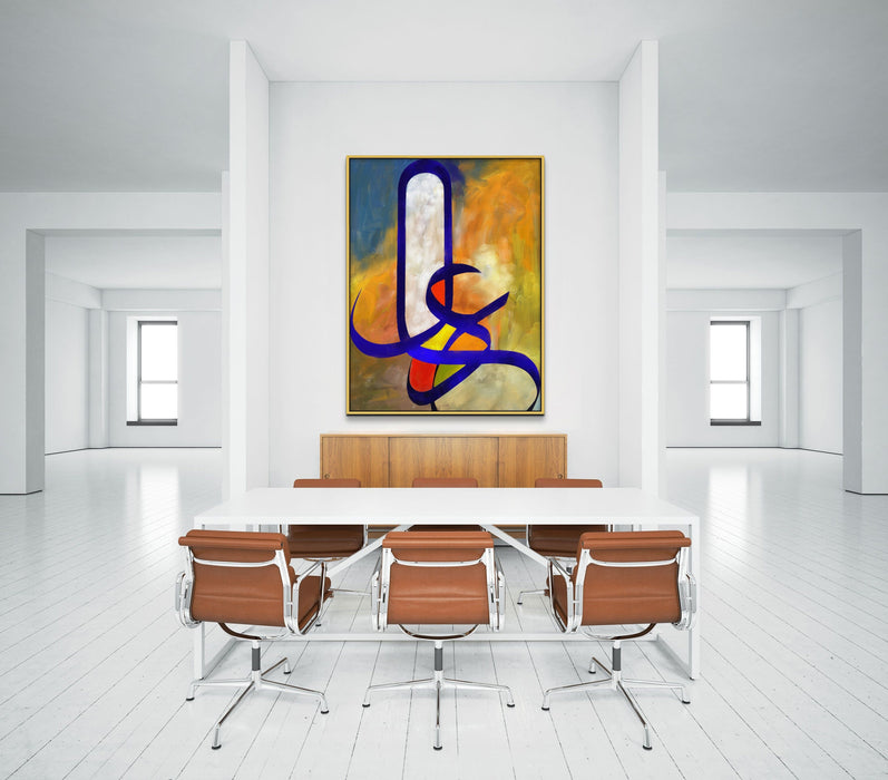 Minimal Abstract Arabic Calligraphy Wall Art