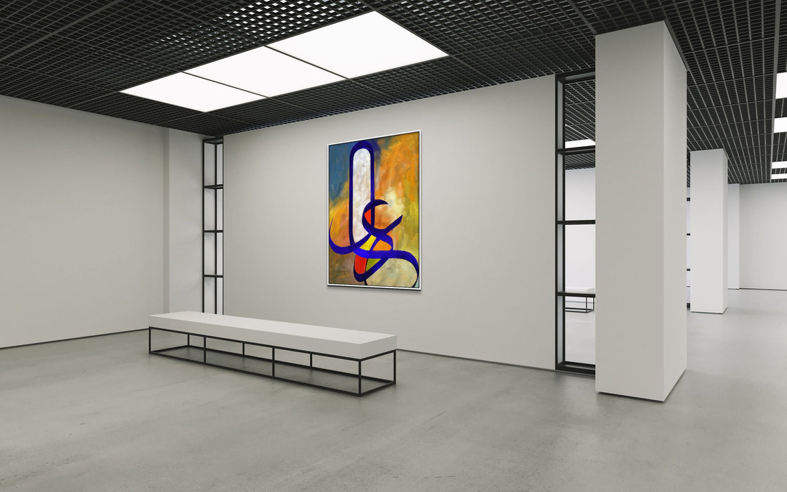 Minimal Abstract Arabic Calligraphy Wall Art