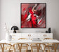 Red Flamenco Dancer Painting Spanish Wall Art