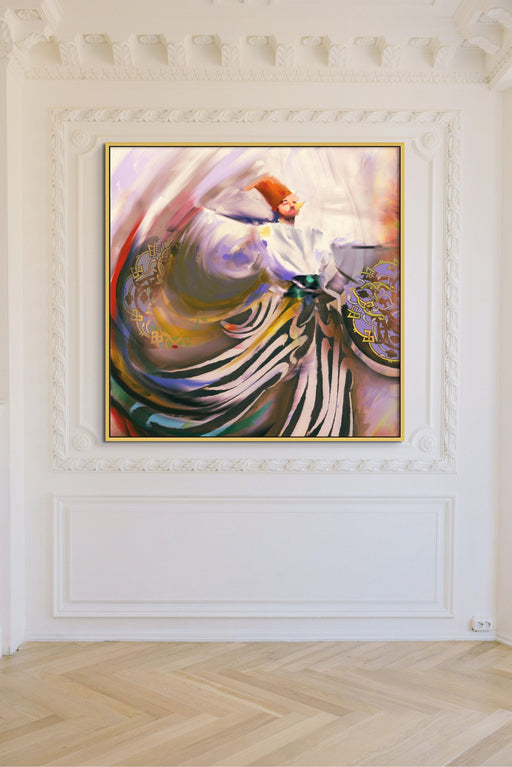 Sufi Art Rumi Whirling Dervish Painting