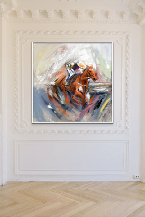 Polo Player Painting Equestrian Art