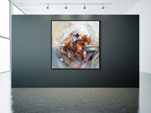 Polo Player Painting Equestrian Art