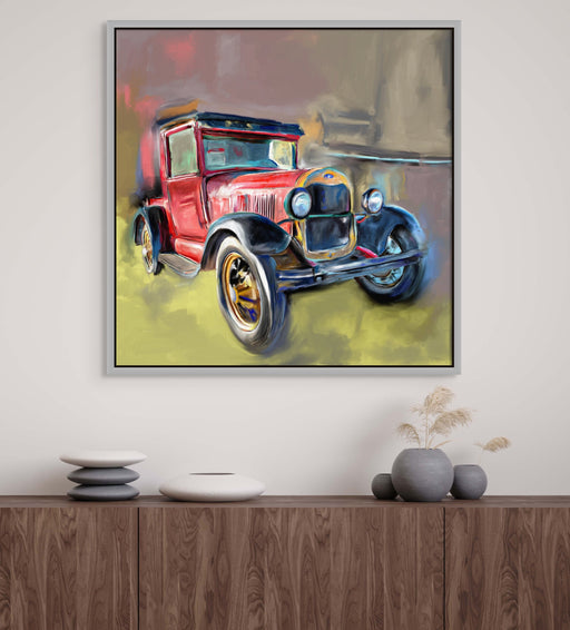 Classic Jeep Art Large Canvas Car Painting