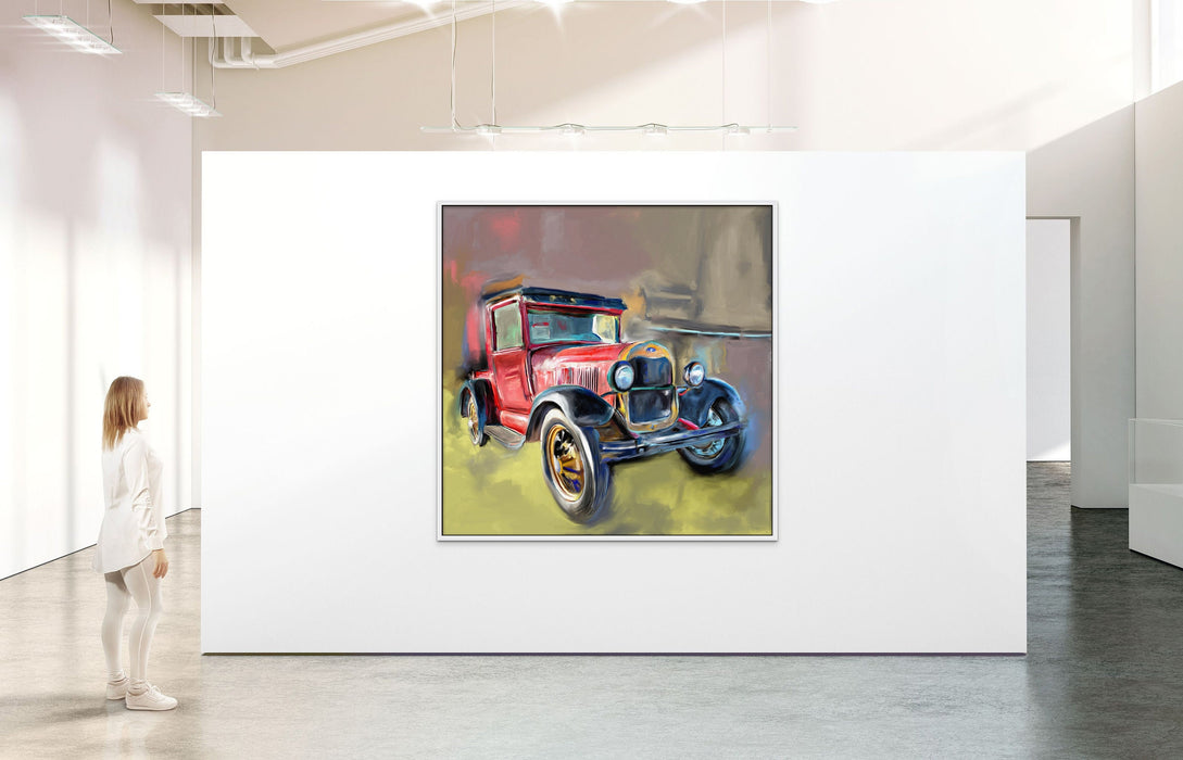 Classic Jeep Art Large Canvas Car Painting