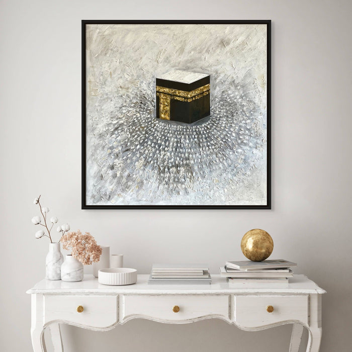 Holy Kaaba Original Framed Painting Islamic Wall Art