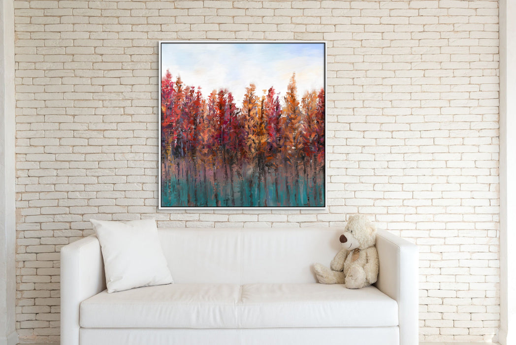 Vibrant Landscape Fall Textured Painting