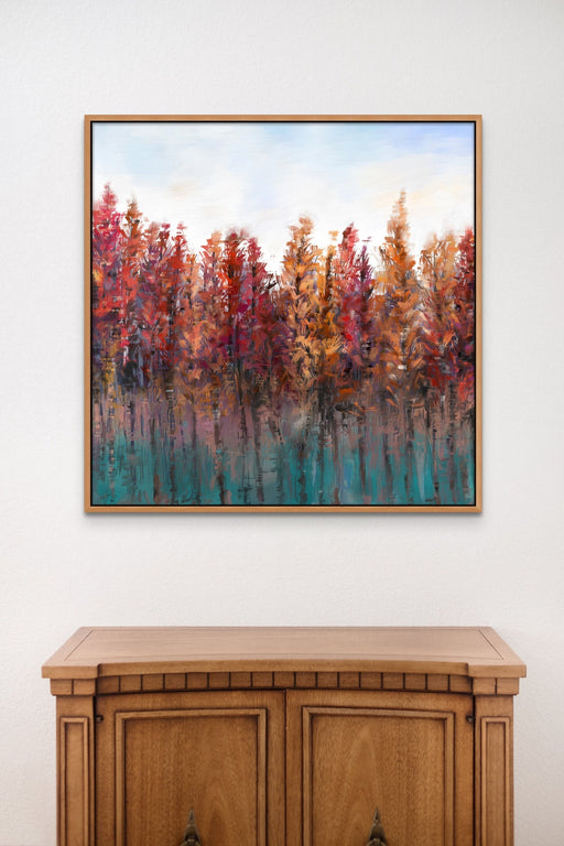 Vibrant Landscape Fall Textured Painting