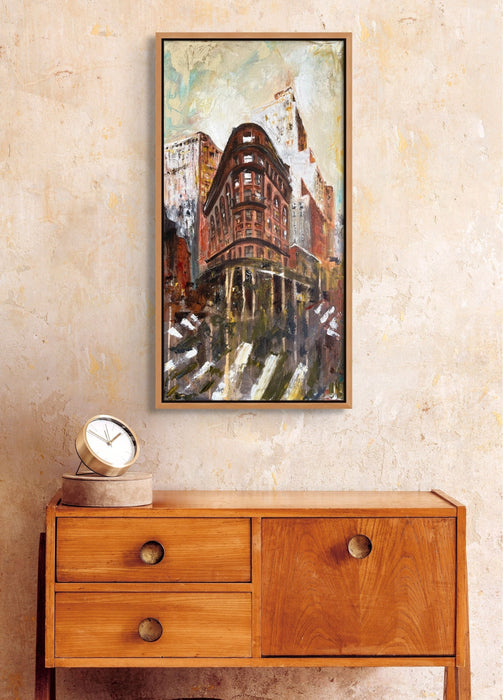 Delmonico's New York Cityscape Original Painting