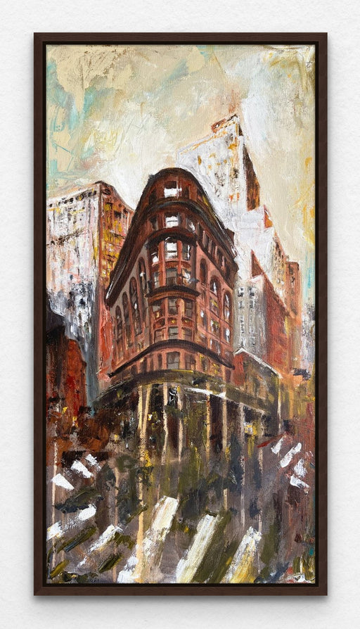 Delmonico's New York Cityscape Original Painting