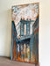 Teal Manhattan Bridge Textured Painting