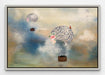 Human Brain Surreal Wall Art Cloud Painting