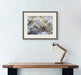 Abstract Mountain Neutral Brush Stroke Art