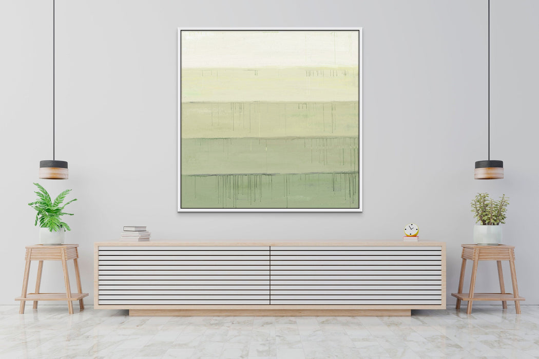 Minimalist Painting Sage Green Wall Art