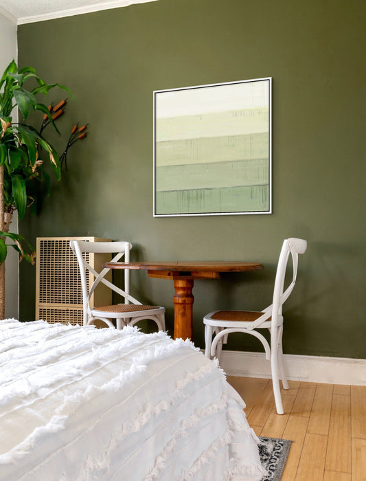 Minimalist Painting Sage Green Wall Art