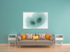 Minimalist Teal Painting Turquoise Wall Art