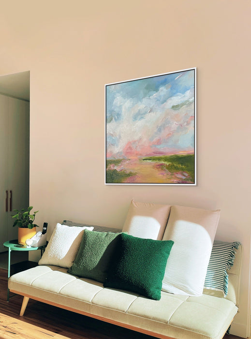 Cloud Oil Painting Danish Pastel Decor